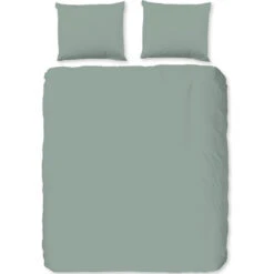 Zavelo Flanellette Effen Dekbedovertrek Groen-1-persoons (140 X 200/220 Cm) -Leen Bakker Winkel 317adade915143d08ee227eb8826bd3b