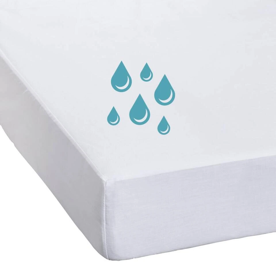Waterdichte Matrasbeschermer Molton - Wit - 140x200 Cm 6 Waterdichte Matrasbeschermer Molton - Wit - 140x200 Cm - Afbeelding 4