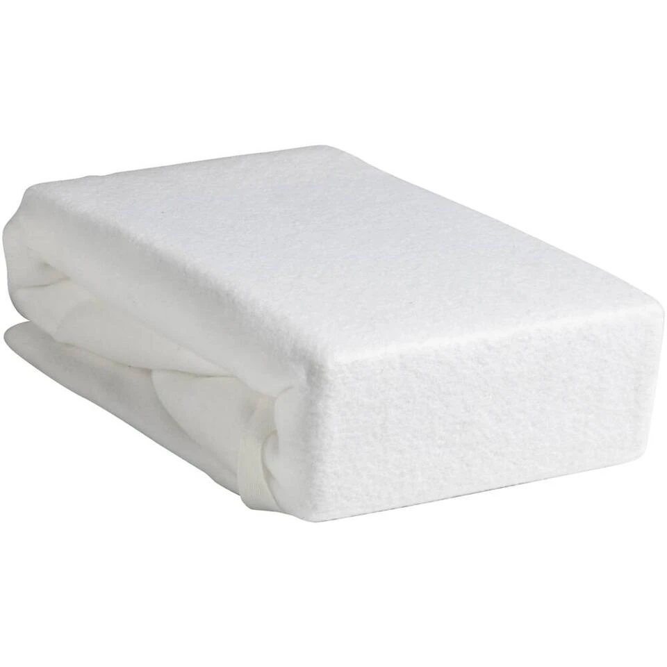 Hoeslaken Molton Stretch - Wit - 80x200 Cm 4 Hoeslaken Molton Stretch - Wit - 80x200 Cm - Afbeelding 2