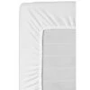 Hoeslaken Molton Stretch - Wit - 80x200 Cm