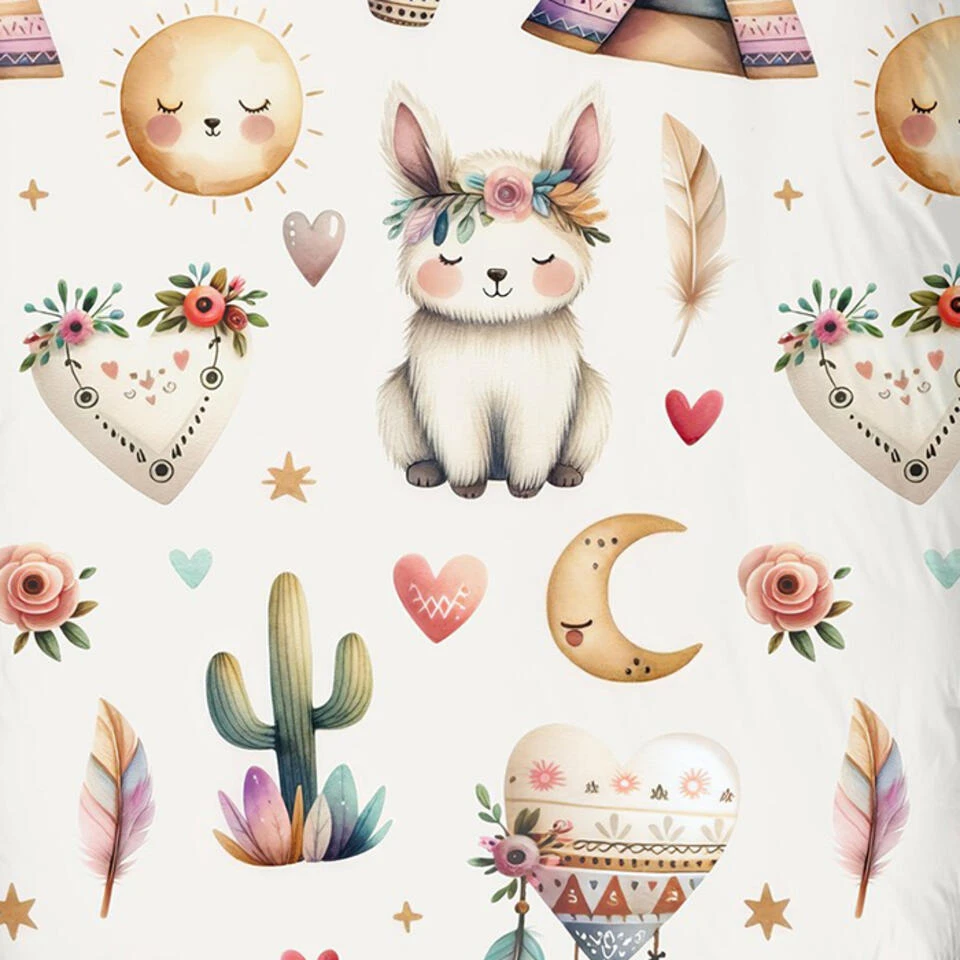 Good Morning Goodmorning Peuter Dekbedovertrek Boho Multi-Junior (120 X 150 Cm) 5 Good Morning Goodmorning Peuter Dekbedovertrek Boho Multi-Junior (120 X 150 Cm) - Afbeelding 3