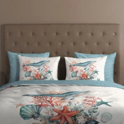 Good Morning Bultrug Walvis Dekbedovertrek Blauw-1-persoons (140 X 200/220 Cm) -Leen Bakker Winkel 35f1a322bff34f54960203d2131f0ce0 1