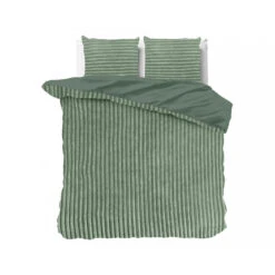 Dekbedovertrek Teddy Rib 240x220 – Fluweelzacht & Knus Design - Groen -Leen Bakker Winkel 385ba4cc01ca40c9bc242fe342208fd0