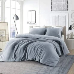 Papillon Dekbedovertrek Brienz Flanel - 200x200/220cm - Blauw -Leen Bakker Winkel 41a7888f1213462e85291e46da9fd9f8