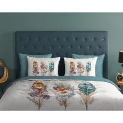 Good Morning Dekbedovertrek "veren" - Multi - (200x200/220 Cm) - Katoen -Leen Bakker Winkel 46cab8689ef74665a487bd36617f1736