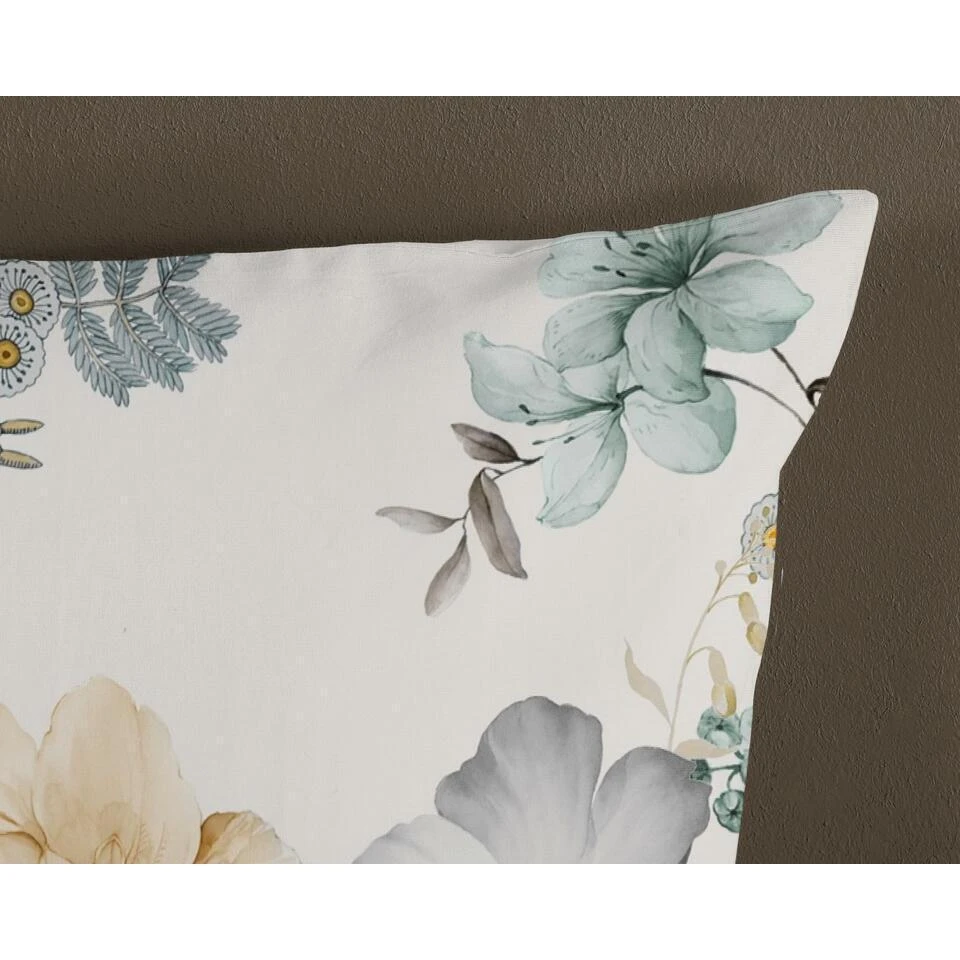 Good Morning Dekbedovertrek "bloemen" - Wit - (140x200/220 Cm) - Katoen 6 Good Morning Dekbedovertrek "bloemen" - Wit - (140x200/220 Cm) - Katoen - Afbeelding 4