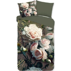 Pure Dekbedovertrek "bloemen" - Groen - (140x200/220 Cm) - Microfiber -Leen Bakker Winkel 4c56821ef2144299b5df91e9fe5df65b
