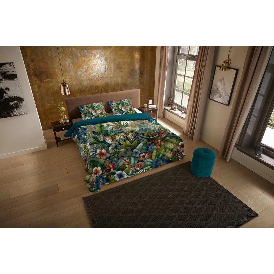 Pure Majestueuze Jaguar Dekbedovertrek Multi-2-persoons (200 X 200/220 Cm) 4 Pure Majestueuze Jaguar Dekbedovertrek Multi-2-persoons (200 X 200/220 Cm) - Afbeelding 2