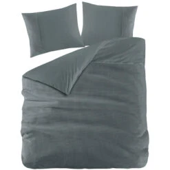 Zavelo DeLuxe Waffle Dekbedovertrek Donkergroen-1-persoons (140 X 200/220 Cm) -Leen Bakker Winkel 51057c2d9a714c0d818a6c61e10296c2