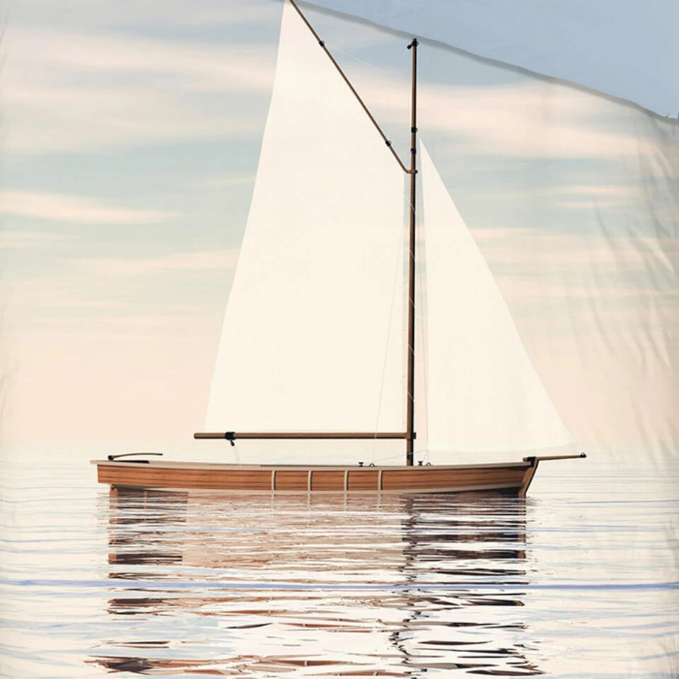 Good Morning Zeilboot Dekbedovertrek Blauw-2-persoons (200 X 200/220 Cm) 4 Good Morning Zeilboot Dekbedovertrek Blauw-2-persoons (200 X 200/220 Cm) - Afbeelding 2