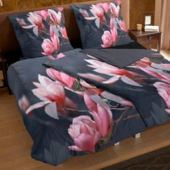 Pure Blossom Dekbedovertrek Antraciet-1-persoons (140 X 200/220 Cm) -Leen Bakker Winkel 54e90cd8e1da4c839593f9196abcbb06