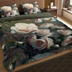 Pure Dekbedovertrek "bloemen" - Groen - (140x200/220 Cm) - Microfiber -Leen Bakker Winkel 58c10703ea234332bab64f9b47f3f71c