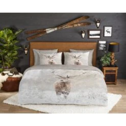 Good Morning Snowydeer Flanel Debedovertrek Sand-2-persoons (200 X... -Leen Bakker Winkel 5b3e8583375f45b58a9b89e7c9a93815