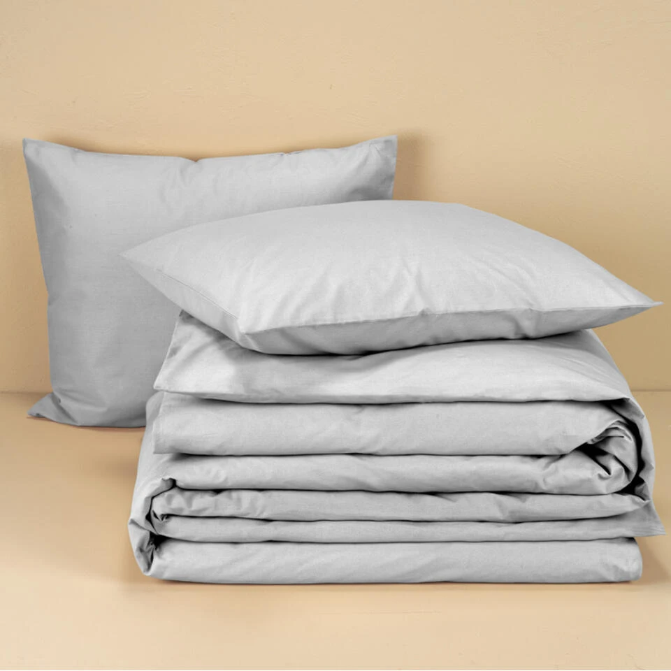 Moodit Dekbedovertrek Basil Silver - Lits Jumeaux - 240 X 220 Cm - Katoen 6 Moodit Dekbedovertrek Basil Silver - Lits Jumeaux - 240 X 220 Cm - Katoen - Afbeelding 4