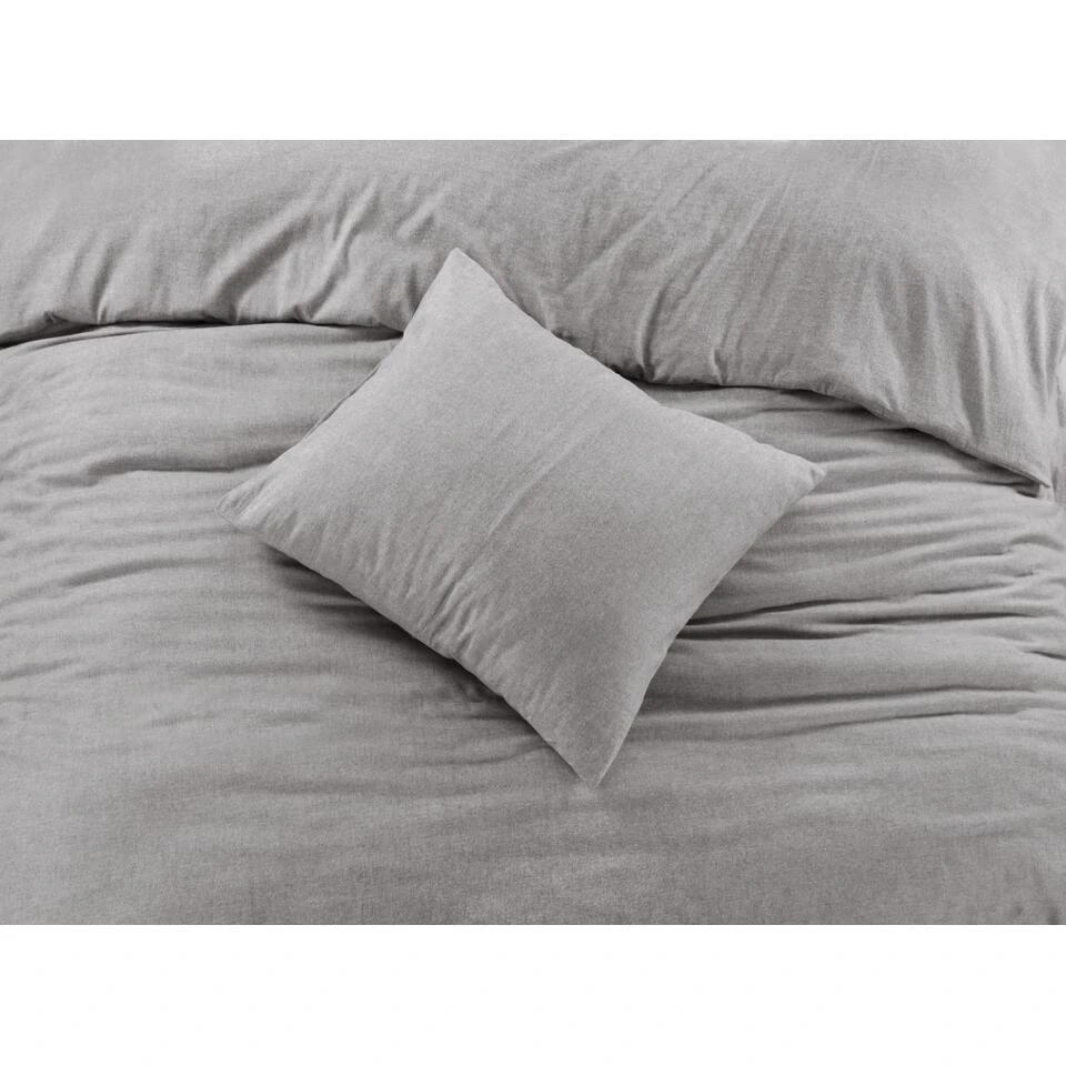 Papillon Dekbedovertrek Brienz Flanel - 240x200/220cm - Grijs 4 Papillon Dekbedovertrek Brienz Flanel - 240x200/220cm - Grijs - Afbeelding 2