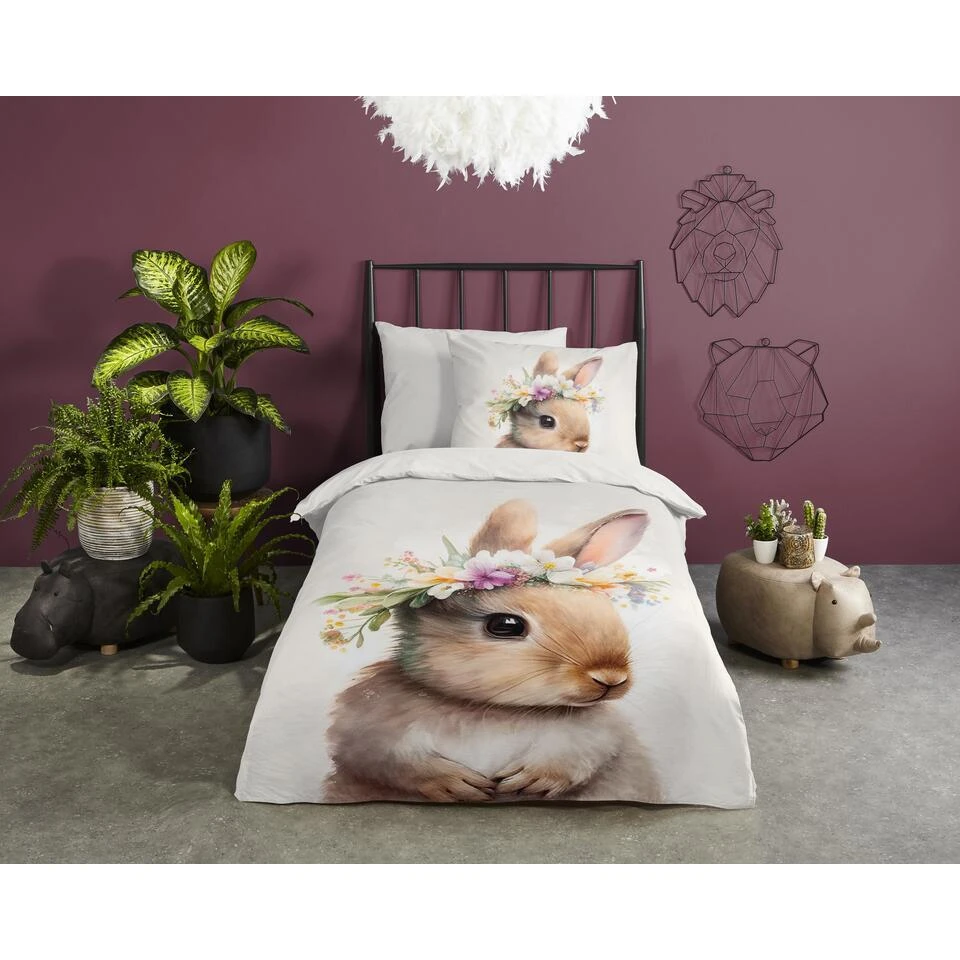 Pure Konijntje Evi Kinderdekbedovertrek Of-white 4 Pure Konijntje Evi Kinderdekbedovertrek Of-white - Afbeelding 2