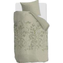 Ariadne At Home Plant Dekbedovertrek - Licht Groen-Lits-jumeaux (24... -Leen Bakker Winkel 667470eda71544c1b38762855929837b 1