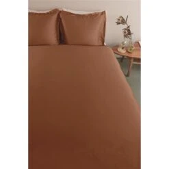 Ambiante Satin Uni Dekbedovertrek - 240x200/220 - Bruin -Leen Bakker Winkel 6cb92752b0d047cc8fbc4345589e0576 1