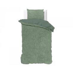 Dekbedovertrek Teddy Rib 240x220 – Fluweelzacht & Knus Design - Groen -Leen Bakker Winkel 7313191a0c884b9784ffe3b64730f1e4
