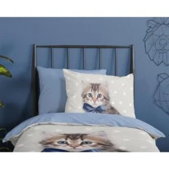 Good Morning Mae Kinderdekbedovertrek Blauw -Leen Bakker Winkel 74d90a506402480983a0d026ff304c8a