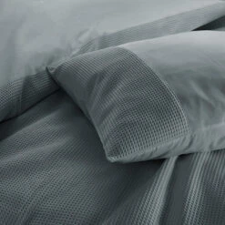 Zavelo DeLuxe Waffle Dekbedovertrek Donkergroen-1-persoons (140 X 200/220 Cm) -Leen Bakker Winkel 74fb54327d6545e6a4928fa21011e849 1