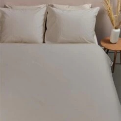 Ambiante Cotton Uni Dekbedovertrek - 260x200/220 - Taupe -Leen Bakker Winkel 797270999100438e91191af482a3aceb