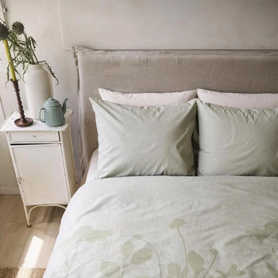 Ariadne At Home Plant Dekbedovertrek - Licht Groen-2-persoons (200... 9 Ariadne At Home Plant Dekbedovertrek - Licht Groen-2-persoons (200... - Afbeelding 7