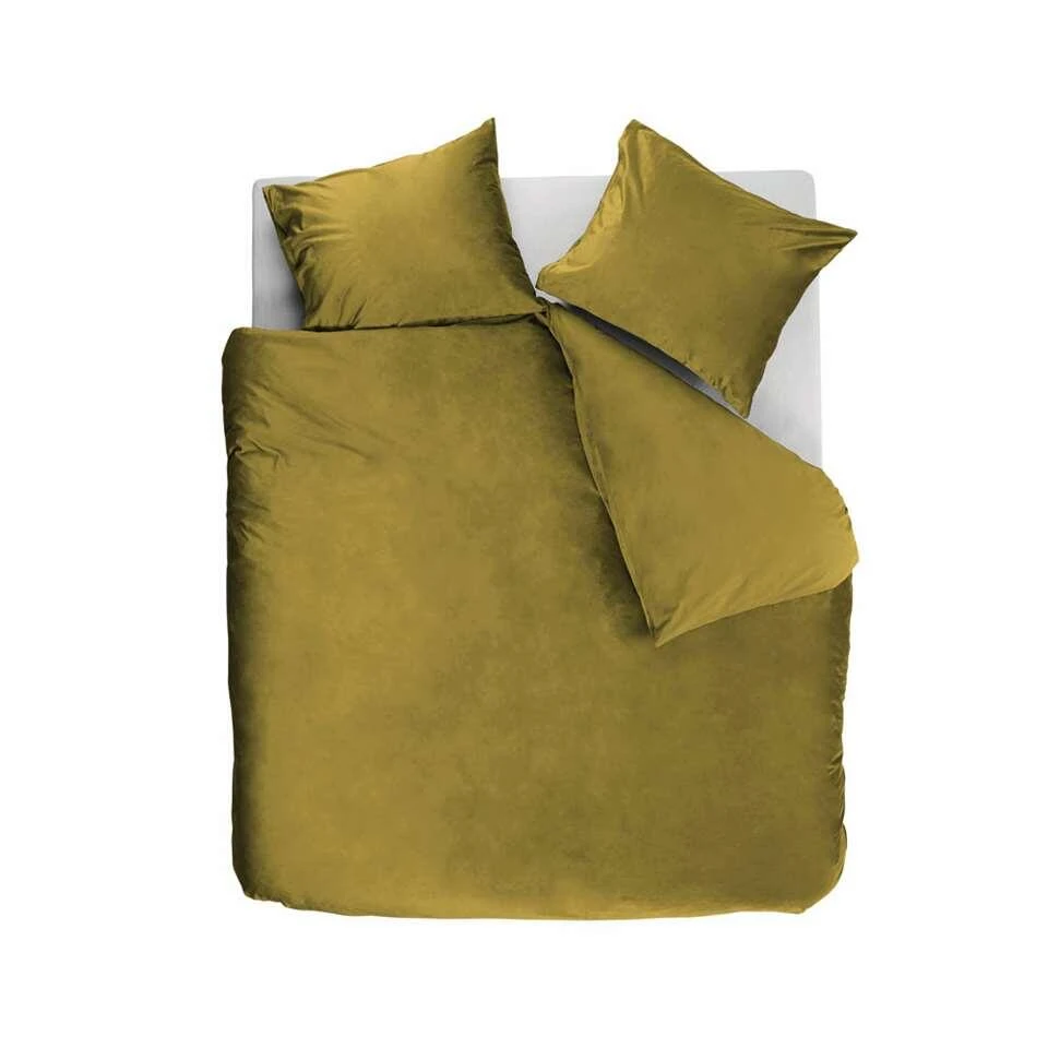 At Home By Beddinghouse Dekbedovertrek Tender - Oker - 240x200/220 Cm 3 At Home By Beddinghouse Dekbedovertrek Tender - Oker - 240x200/220 Cm