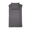 Cinderella Dekbedovertrek Uni Flanel - Antraciet - 140x200/220 Cm
