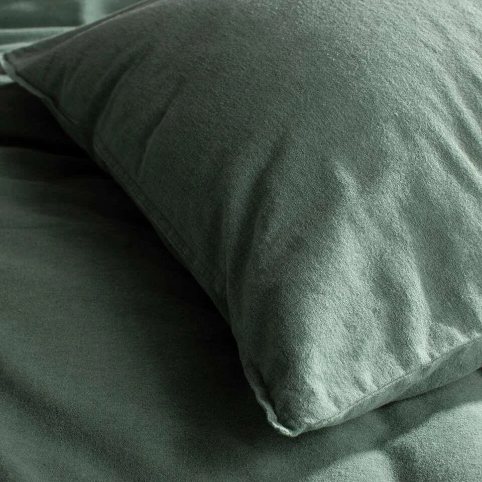 Damai Dekbedovertrek Groove - Laurel Groen - 200x200/220 Cm 5 Damai Dekbedovertrek Groove - Laurel Groen - 200x200/220 Cm - Afbeelding 3
