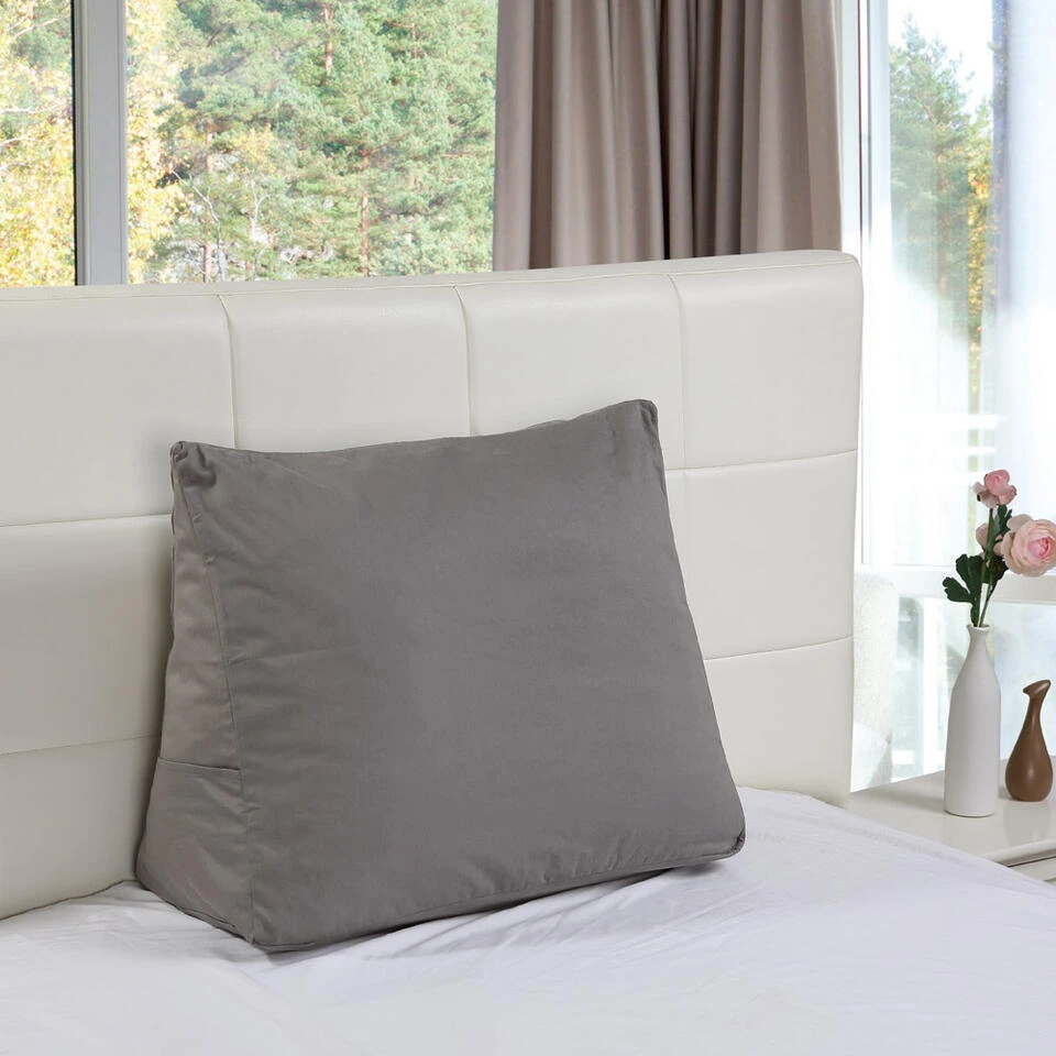 Polydaun Sloop Voor Bedzitkussen - Antraciet - 65x30 Cm 5 Polydaun Sloop Voor Bedzitkussen - Antraciet - 65x30 Cm - Afbeelding 3