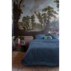 At Home By Beddinghouse Dekbedovertrek Easy - Blauw - 200x200/220 Cm -Leen Bakker Winkel 81027797 0100