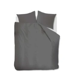 At Home By Beddinghouse Dekbedovertrek Easy - Grijs - 200x200/220 Cm