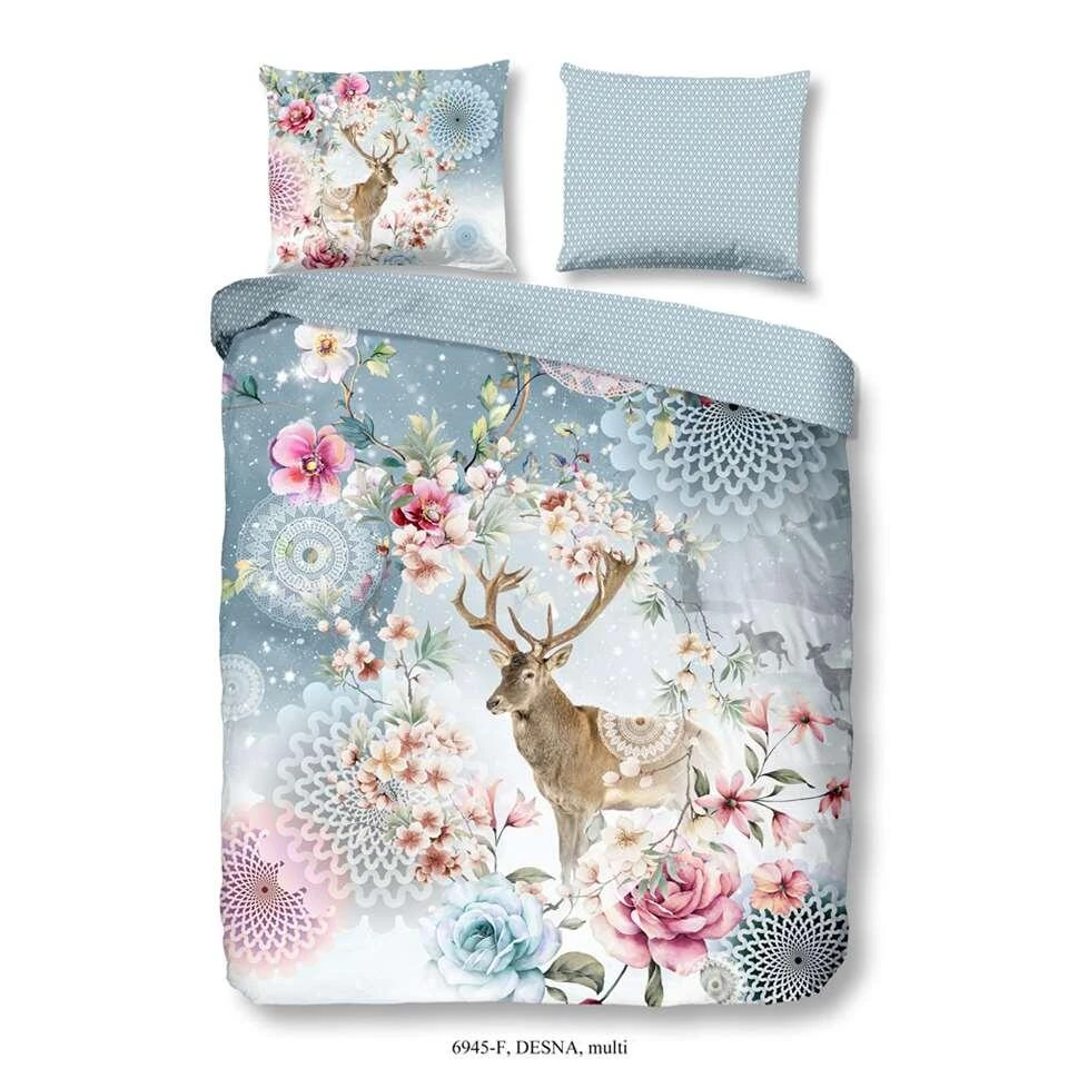 Hip Dekbedovertrek Flanel Desna - Multikleur - 200x200/220 Cm 3 Hip Dekbedovertrek Flanel Desna - Multikleur - 200x200/220 Cm