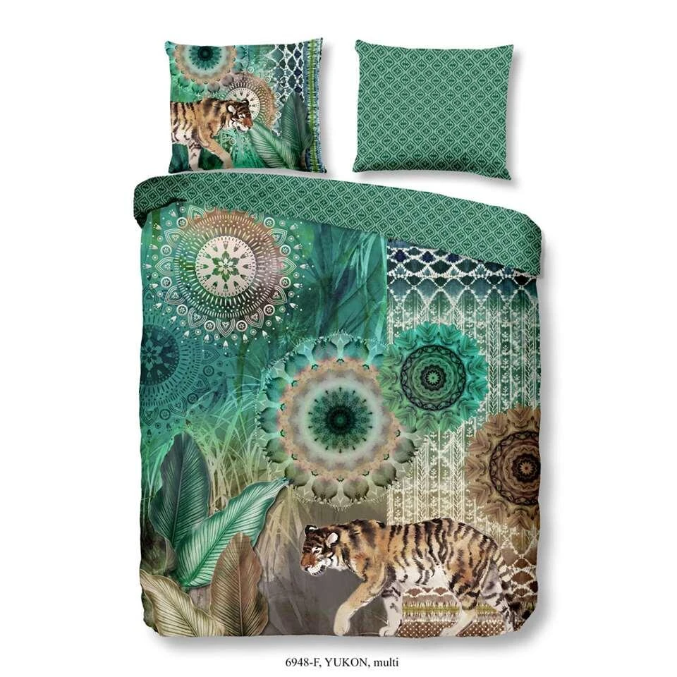 Hip Dekbedovertrek Flanel Yukon - Multikleur - 200x200/220 Cm 3 Hip Dekbedovertrek Flanel Yukon - Multikleur - 200x200/220 Cm