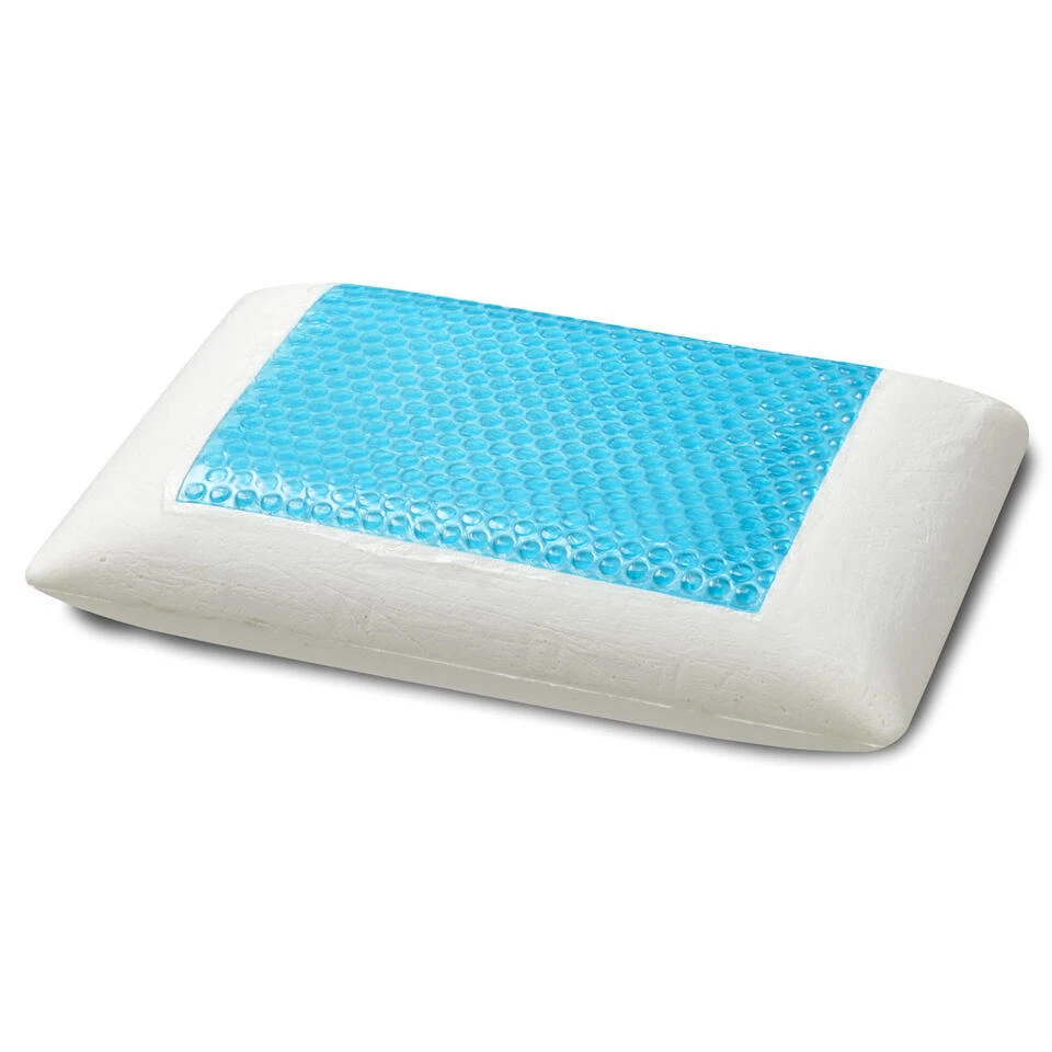 Hoofdkussen Traagschuim Coolgel - 60x40 Cm 4 Hoofdkussen Traagschuim Coolgel - 60x40 Cm - Afbeelding 2