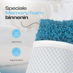 Hoofdkussen Dreamhouse – Memory Foam & Wasbare Hoes -Leen Bakker Winkel 834e12e4b01a4c09be54dec26edc7bd5