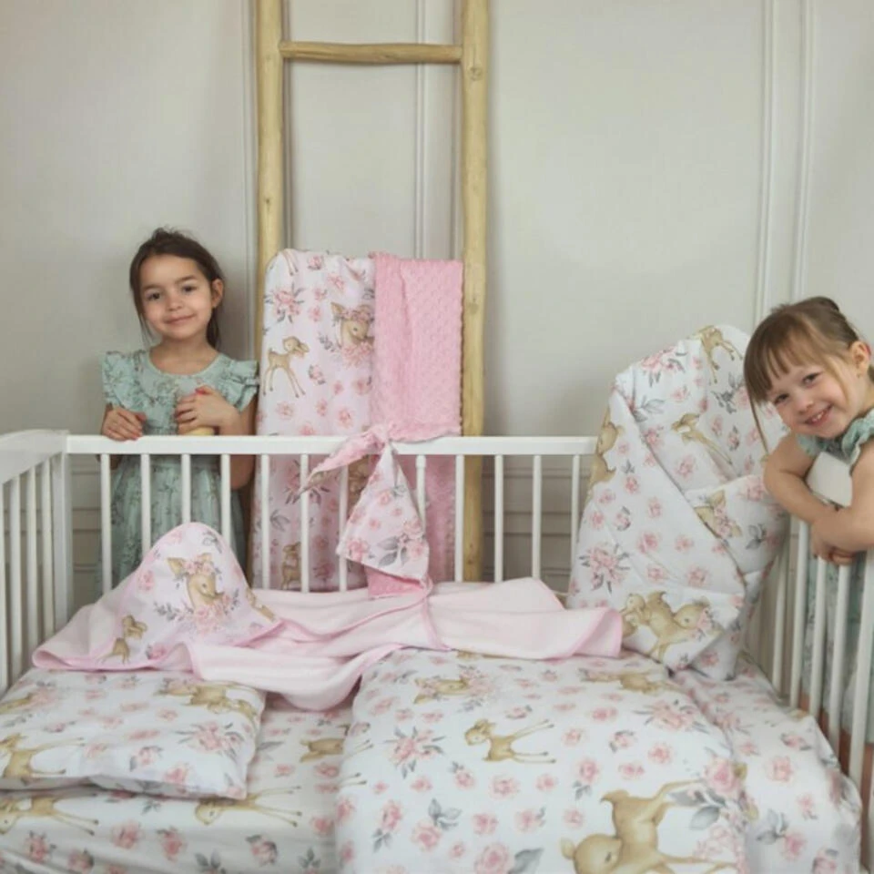 Zavelo Peuter Dekbedovertrek Hertje Roze 120 X 150 Cm 4 Zavelo Peuter Dekbedovertrek Hertje Roze 120 X 150 Cm - Afbeelding 2