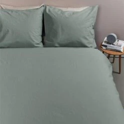 Ambiante Cotton Uni Dekbedovertrek - 140x200/220 - Groen -Leen Bakker Winkel 843fae158153483ab389ef4661246a4f