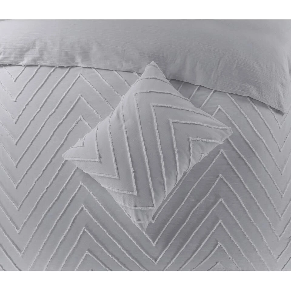 Papillon Valencia Dekbedovertrek - Eenpersoons - 140x200/220 Cm - Grijs 7 Papillon Valencia Dekbedovertrek - Eenpersoons - 140x200/220 Cm - Grijs - Afbeelding 5