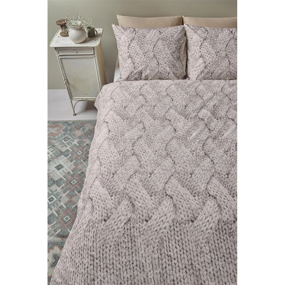 Ariadne At Home Wool Dekbedovertrek - 140x200/220 - Gebroken Wit 4 Ariadne At Home Wool Dekbedovertrek - 140x200/220 - Gebroken Wit - Afbeelding 2