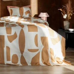 Cinderella Barista - Dekbedovertrek - Katoen - 140x200/220 Cm - Karamel -Leen Bakker Winkel 8f8057559b9a4282bf7ae85b38421f55