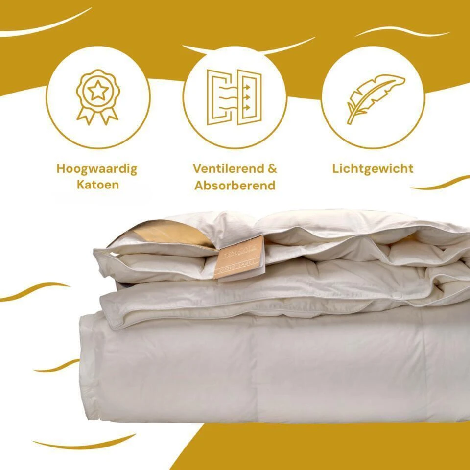 Ten Cate 100% Ganzendonzen 4-Seizoenen Dekbed 140x200 Cm 9 Ten Cate 100% Ganzendonzen 4-Seizoenen Dekbed 140x200 Cm - Afbeelding 7
