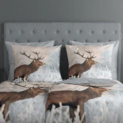 Good Morning Edelhert Dekbedovertrek Grijs-1-persoons (140 X 200/220 Cm) -Leen Bakker Winkel 91e3793e39ee4dd5904c863259bc4df9