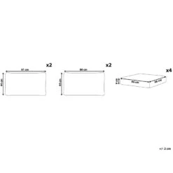 Beliani Kussenovertrek NOTO - Grijs Polyester -Leen Bakker Winkel 95acc37975ac477f9f343ba9dbb86ca7