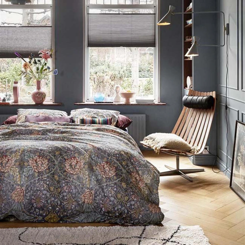 At Home By BeddingHouse Scene Dekbedovertrek - 200x200/220 - Blauw 5 At Home By BeddingHouse Scene Dekbedovertrek - 200x200/220 - Blauw - Afbeelding 3