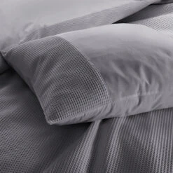 Zavelo DeLuxe Waffle Dekbedovertrek Antraciet-Lits-jumeaux (240 X 200/220 Cm) -Leen Bakker Winkel 9add82882a774d298a1c361fcc641533