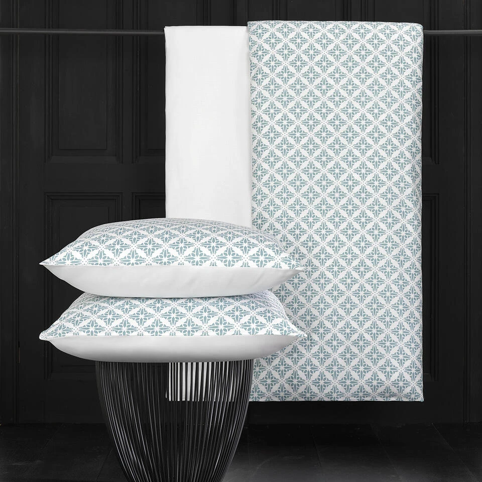 De Witte Lietaer Dekbedovertrek Katoen Satijn Azulejos - 240 X 220 Cm 9 De Witte Lietaer Dekbedovertrek Katoen Satijn Azulejos - 240 X 220 Cm - Afbeelding 7