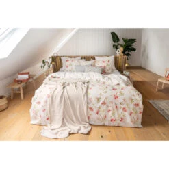 Walra - Dekbedovertrek Spring Beauty - 140x220 Cm - Beige -Leen Bakker Winkel a395ab5e8a8448f29f2b5920affb3154
