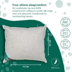 Ten Cate 100% Eendenveren Hoofdkussen - 60x70 19 Ten Cate 100% Eendenveren Hoofdkussen - 60x70 -Leen Bakker Winkel a846e9339ba54a81bc04fd3aaa28fffe 1